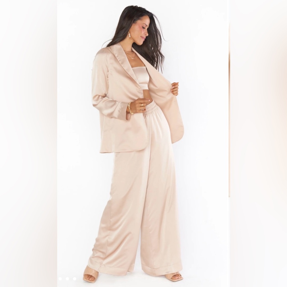 Show Me Your MuMu Cream Blazer & Suit Set